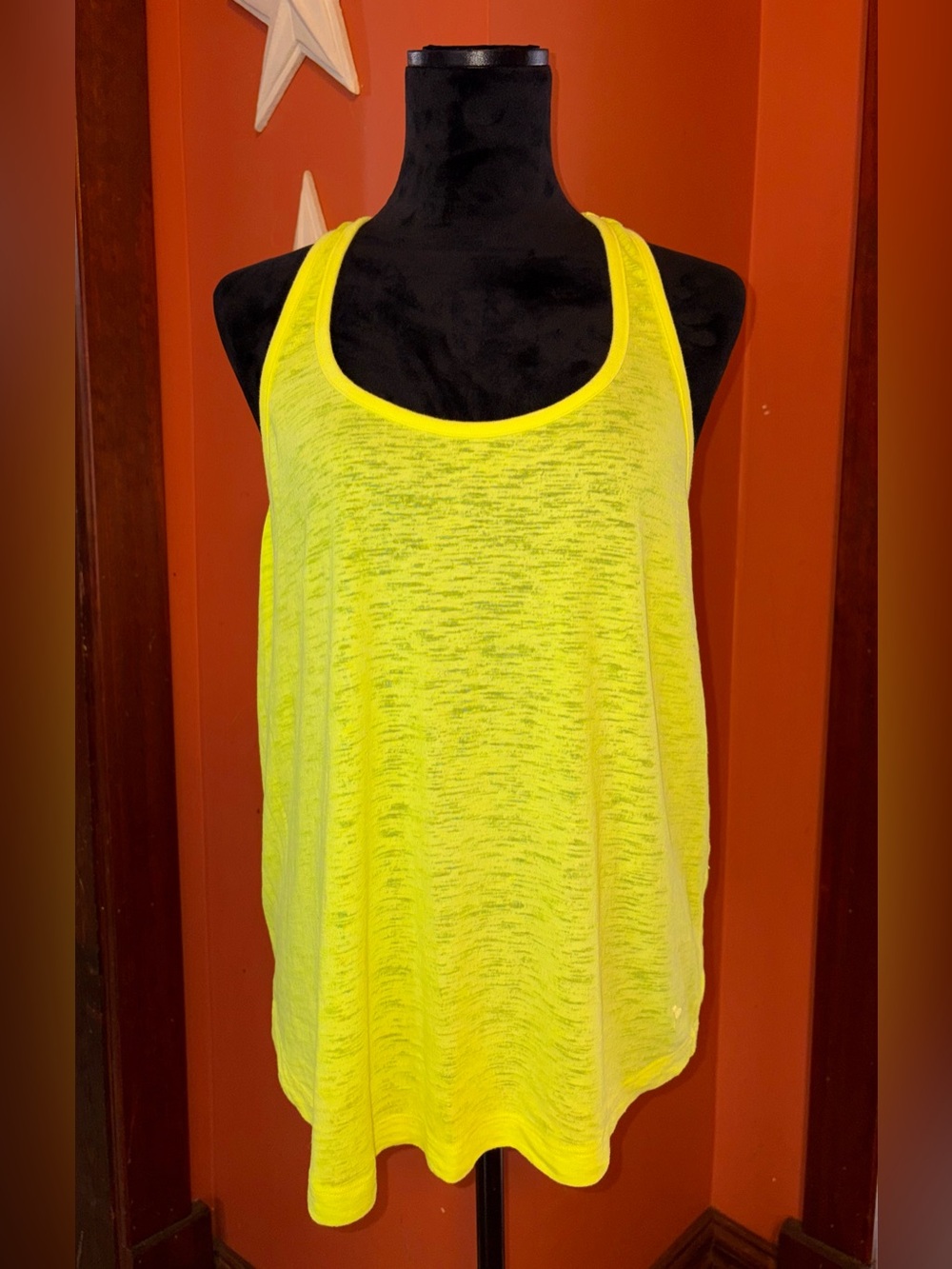 PINK Victoria's Secret Neon Yellow Racerback Tank